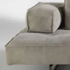 Sofa nowoczesny design Cardo, skórzana tapicerka Viadurini