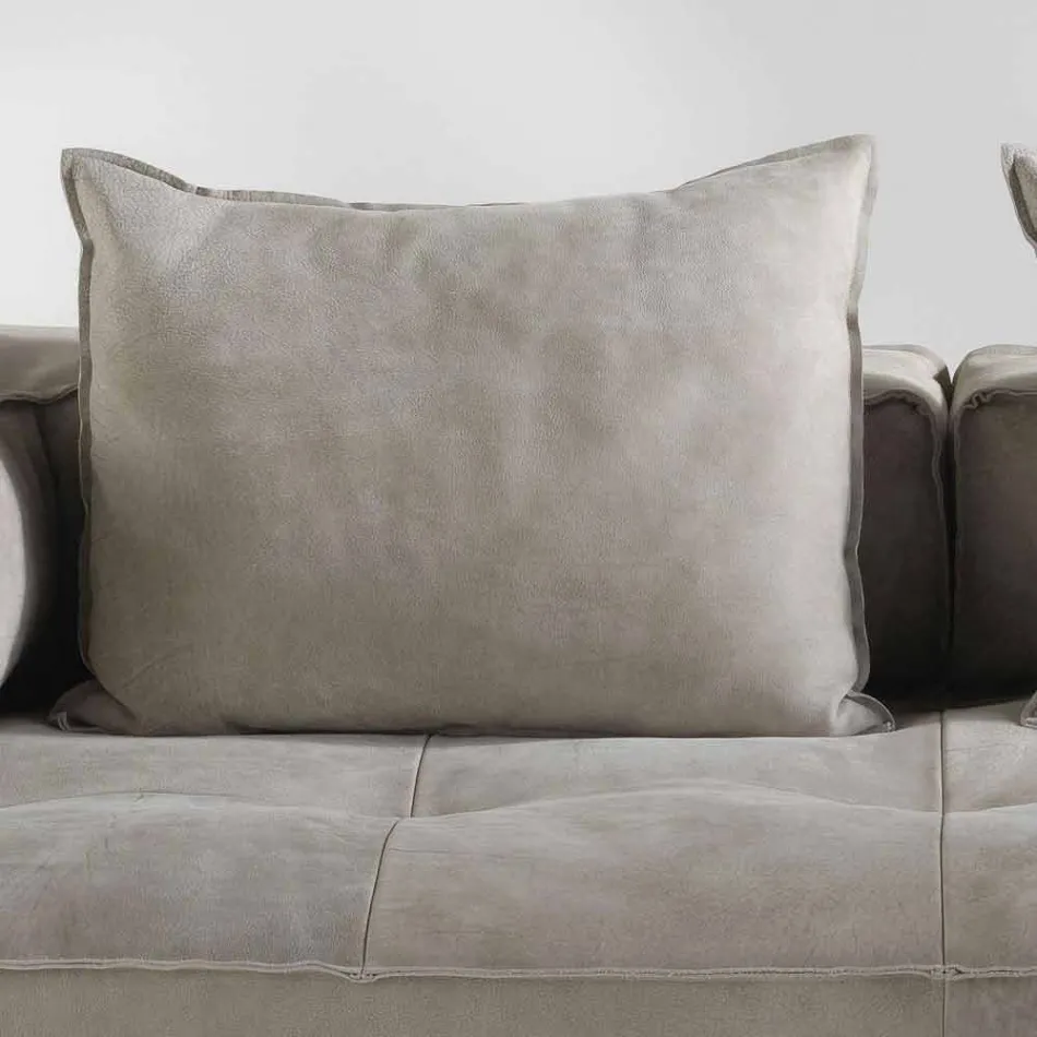 Sofa nowoczesny design Cardo, skórzana tapicerka Viadurini