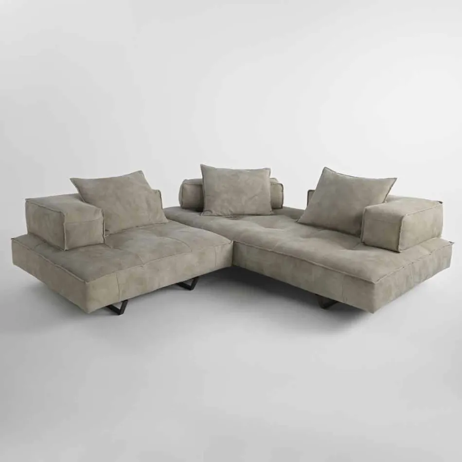 Sofa nowoczesny design Cardo, skórzana tapicerka Viadurini