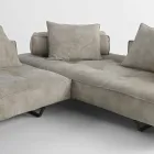 Sofa nowoczesny design Cardo, skórzana tapicerka Viadurini