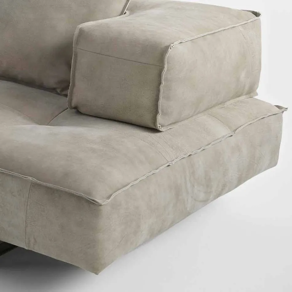 Sofa nowoczesny design Cardo, skórzana tapicerka Viadurini
