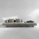 Sofa nowoczesny design Cardo, skórzana tapicerka Viadurini