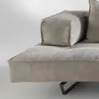 Sofa nowoczesny design Cardo, skórzana tapicerka Viadurini