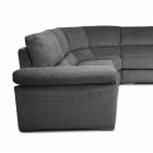 6-osobowa okrągła sofa narożna z tkaniny Made in Italy - Abudhabi Viadurini