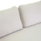 Sofa z fotelami i stolikiem kawowym z białego aluminium do ogrodu - Tenda Viadurini