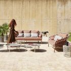 3-osobowa sofa ogrodowa z poduszkami Made in Italy - Emmacross by Varaschin Viadurini