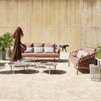 3-osobowa sofa ogrodowa z poduszkami Made in Italy - Emmacross by Varaschin