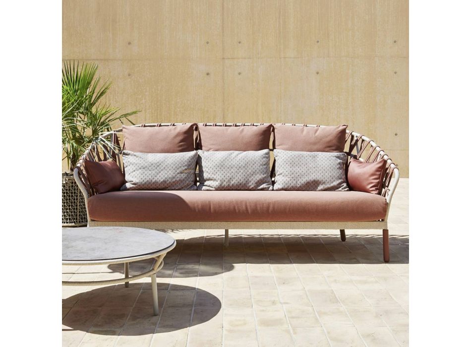 3-osobowa sofa ogrodowa z poduszkami Made in Italy - Emmacross by Varaschin