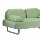 Dwuosobowa sofa zewnętrzna z tkaniny i metalu Made in Italy Design - Selia Viadurini