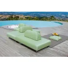 Sofa trzyosobowa z metalu i tkaniny Made in Italy - Selia Viadurini
