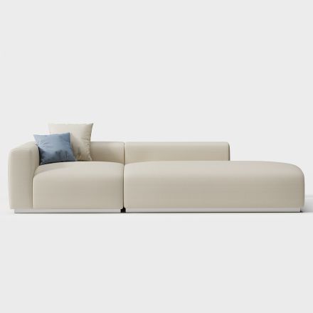 Modułowa sofa zewnętrzna ze sklejki morskiej Made in Italy - Bahias Viadurini