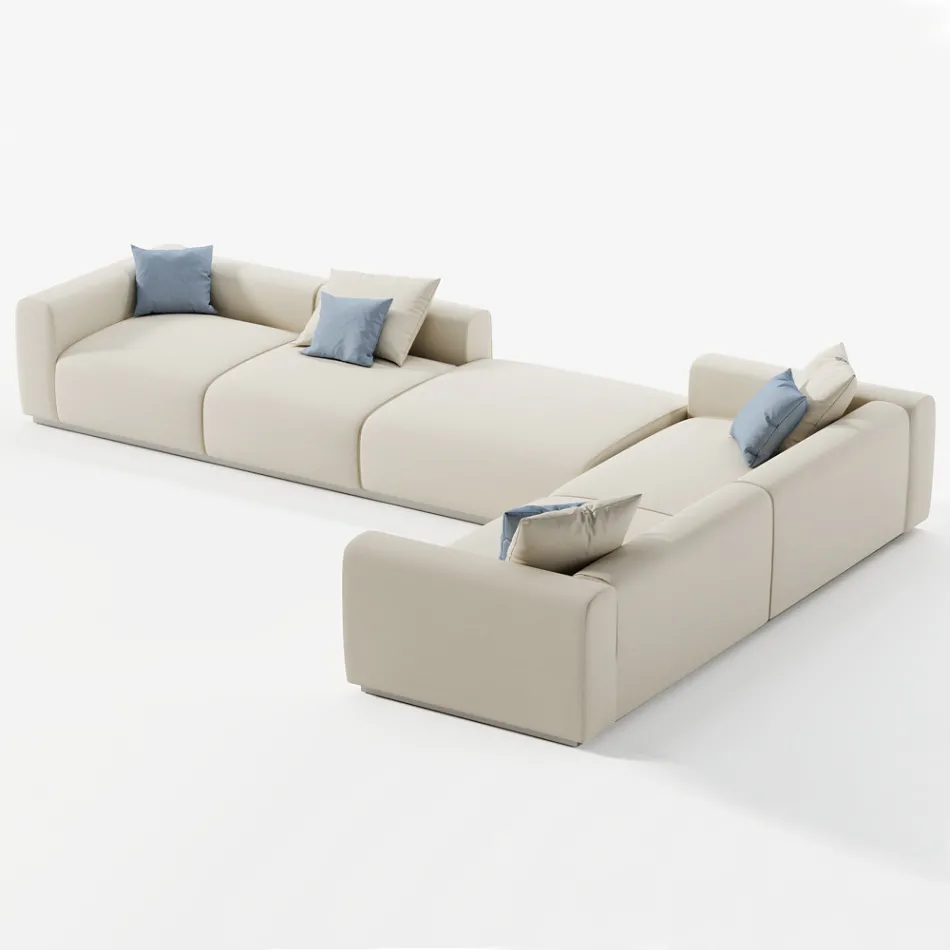 Modułowa sofa zewnętrzna z wodoodpornego materiału Made in Italy - Bahias Viadurini