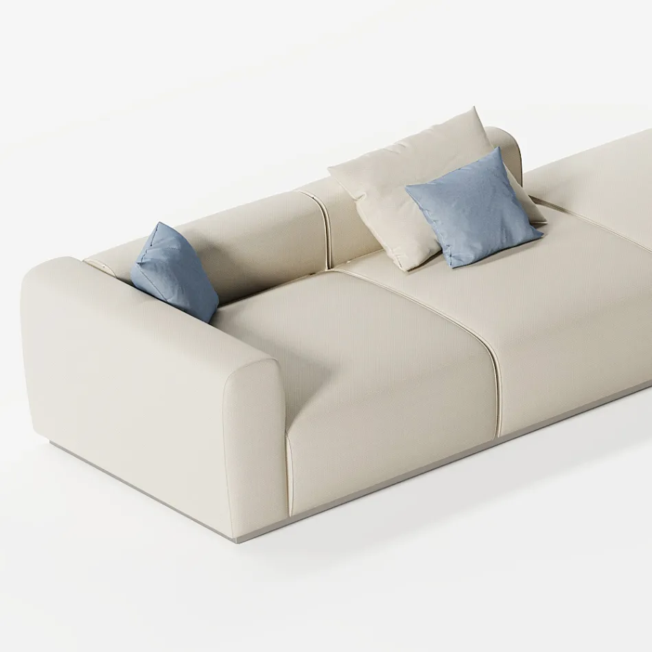 Modułowa sofa zewnętrzna z wodoodpornego materiału Made in Italy - Bahias Viadurini