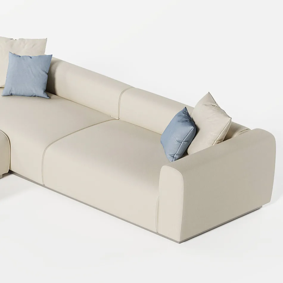 Modułowa sofa zewnętrzna z wodoodpornego materiału Made in Italy - Bahias Viadurini