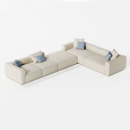 Modułowa sofa zewnętrzna z wodoodpornego materiału Made in Italy - Bahias Viadurini