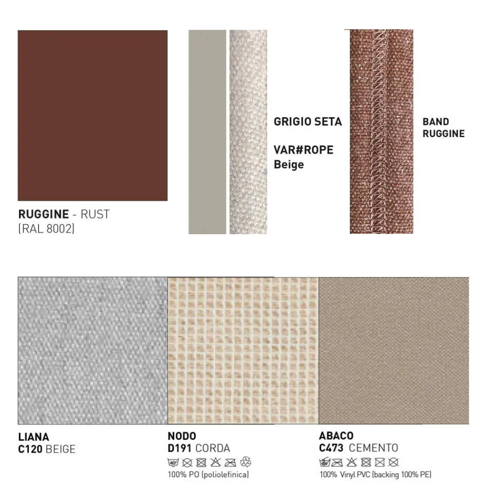 Sofa zewnętrzna z poduszkami w zestawie Made in Italy - Emmacross by Varaschin Viadurini