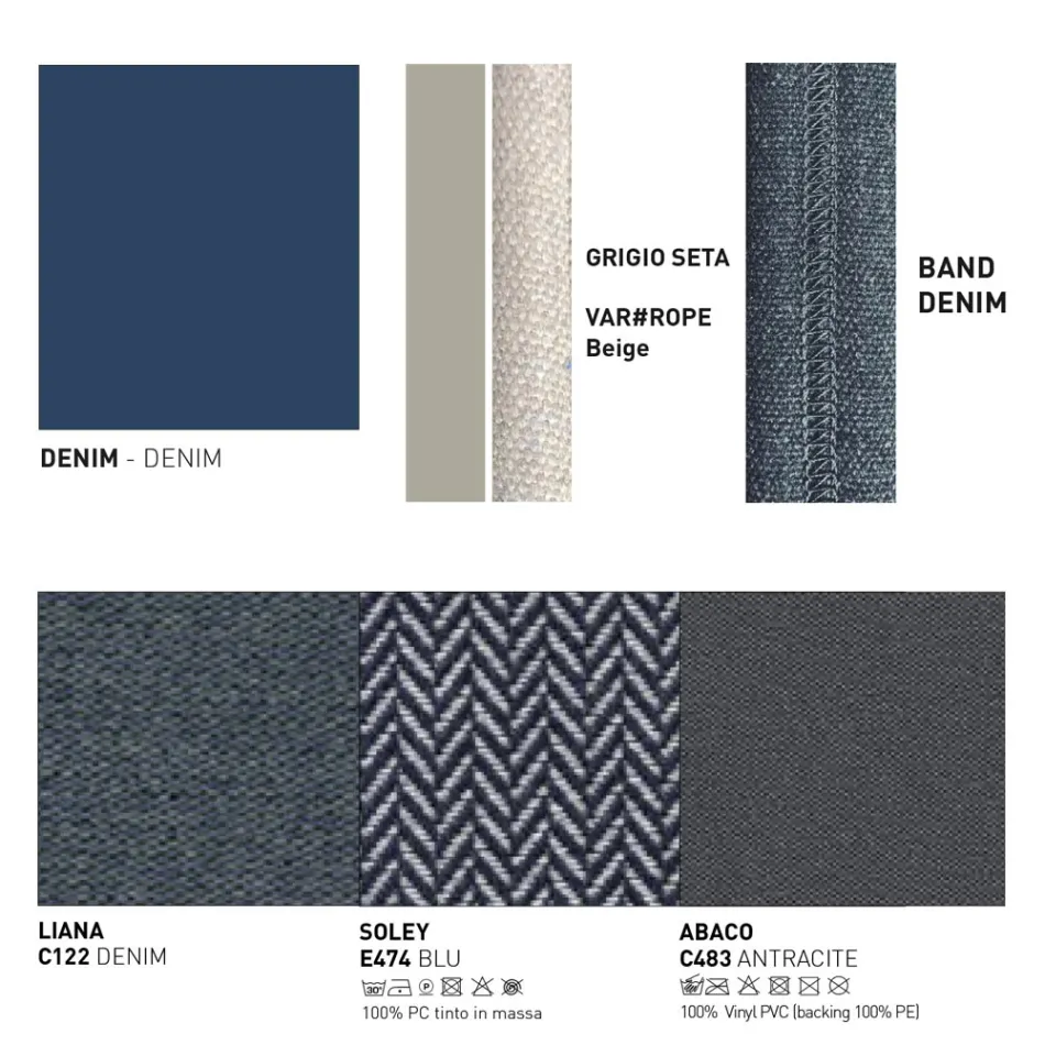 Sofa zewnętrzna z poduszkami w zestawie Made in Italy - Emmacross by Varaschin Viadurini