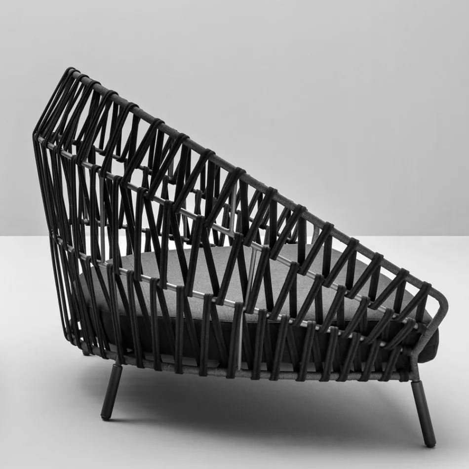 Sofa zewnętrzna z poduszkami w zestawie Made in Italy - Emmacross by Varaschin Viadurini