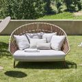 Sofa zewnętrzna z poduszkami w zestawie Made in Italy - Emmacross by Varaschin