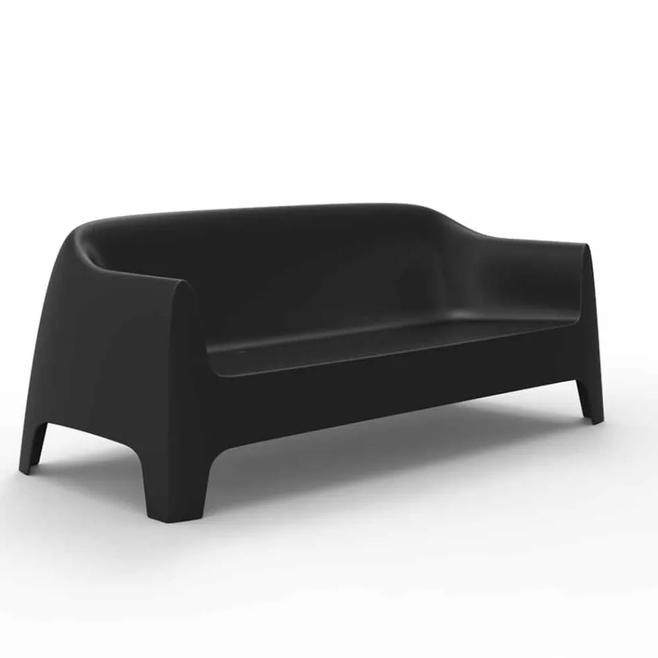 Nowoczesna sofa zewnętrzna Solid firmy Vondom z polipropylenu Viadurini