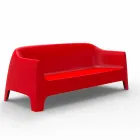 Nowoczesna sofa zewnętrzna Solid firmy Vondom z polipropylenu Viadurini