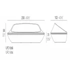Ufo by Vondom designerska sofa zewnętrzna z żywicy polietylenowej Viadurini