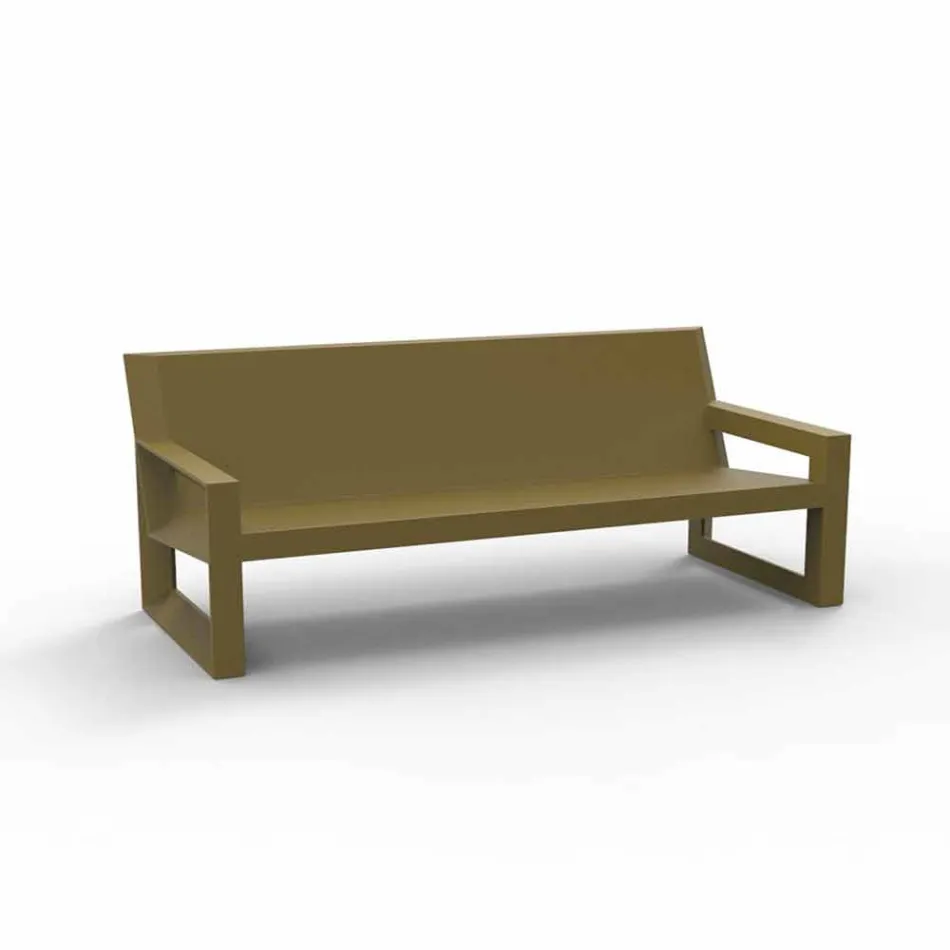 Sofa zewnętrzna Vondom, z żywicy polietylenowej, design Viadurini