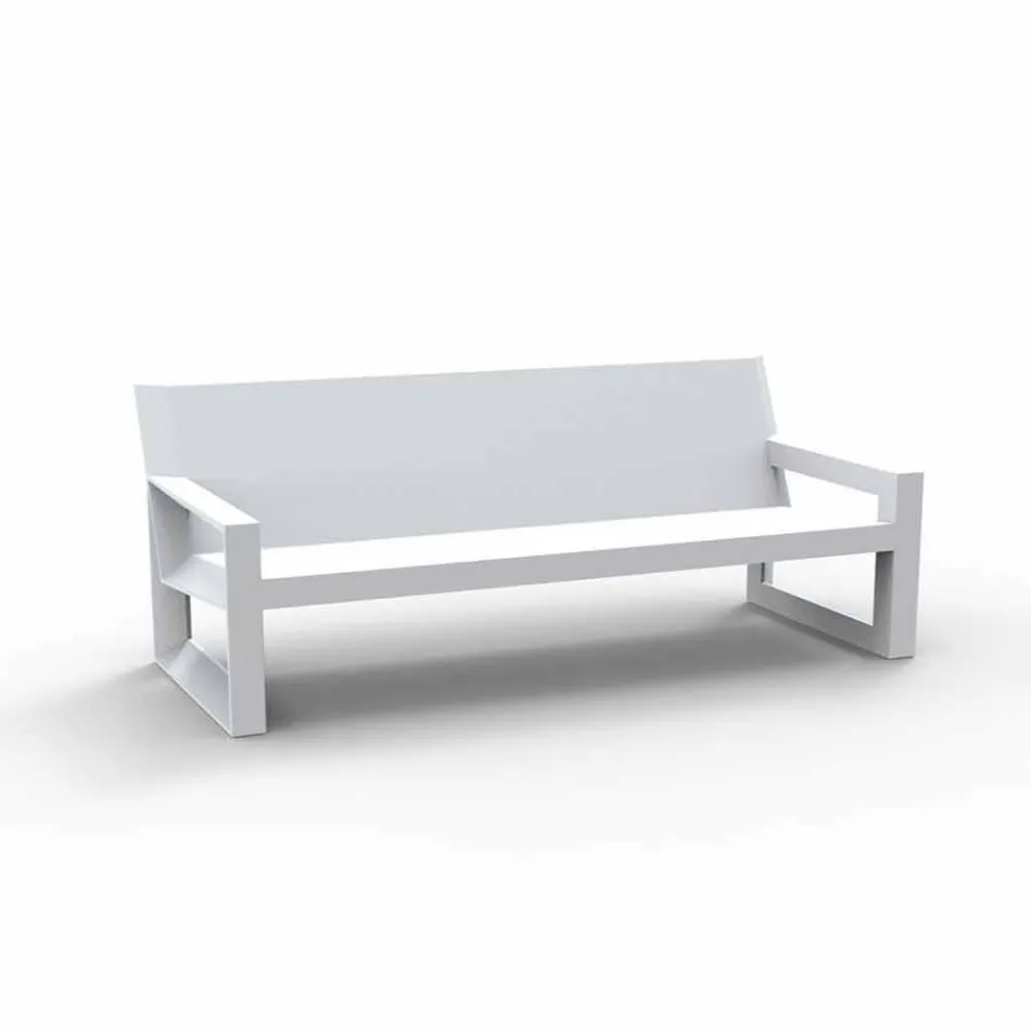 Sofa zewnętrzna Vondom, z żywicy polietylenowej, design Viadurini