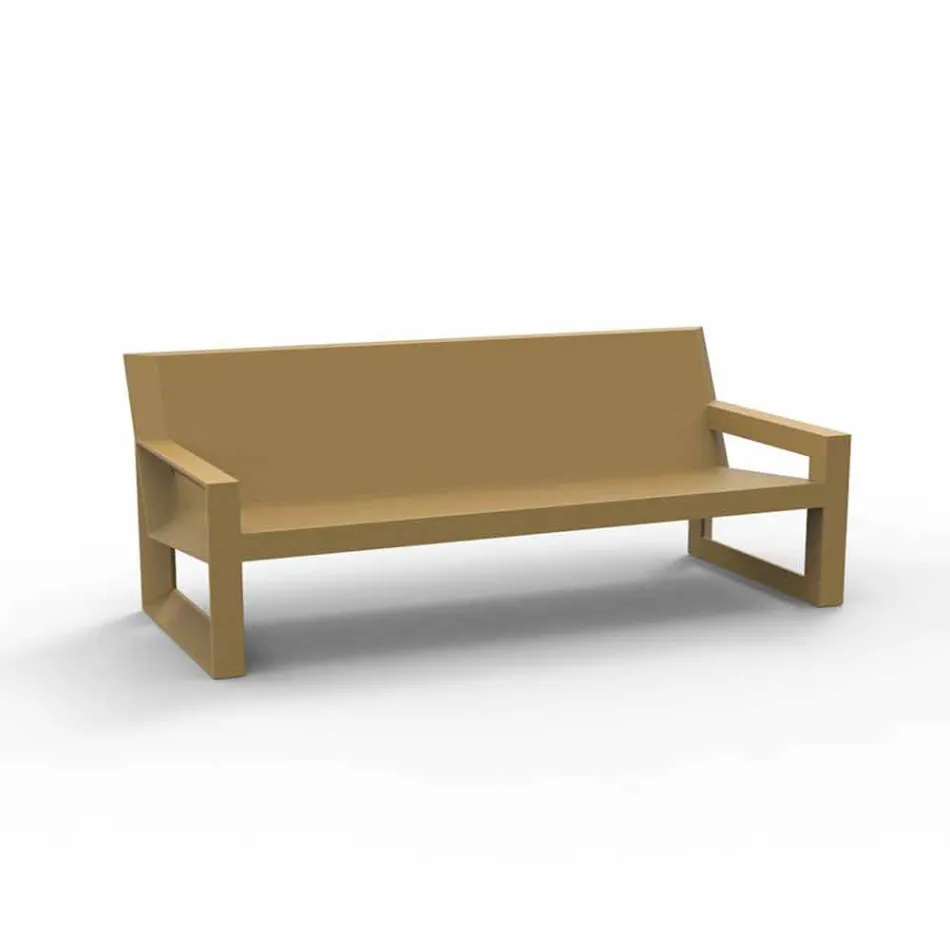 Sofa zewnętrzna Vondom, z żywicy polietylenowej, design Viadurini