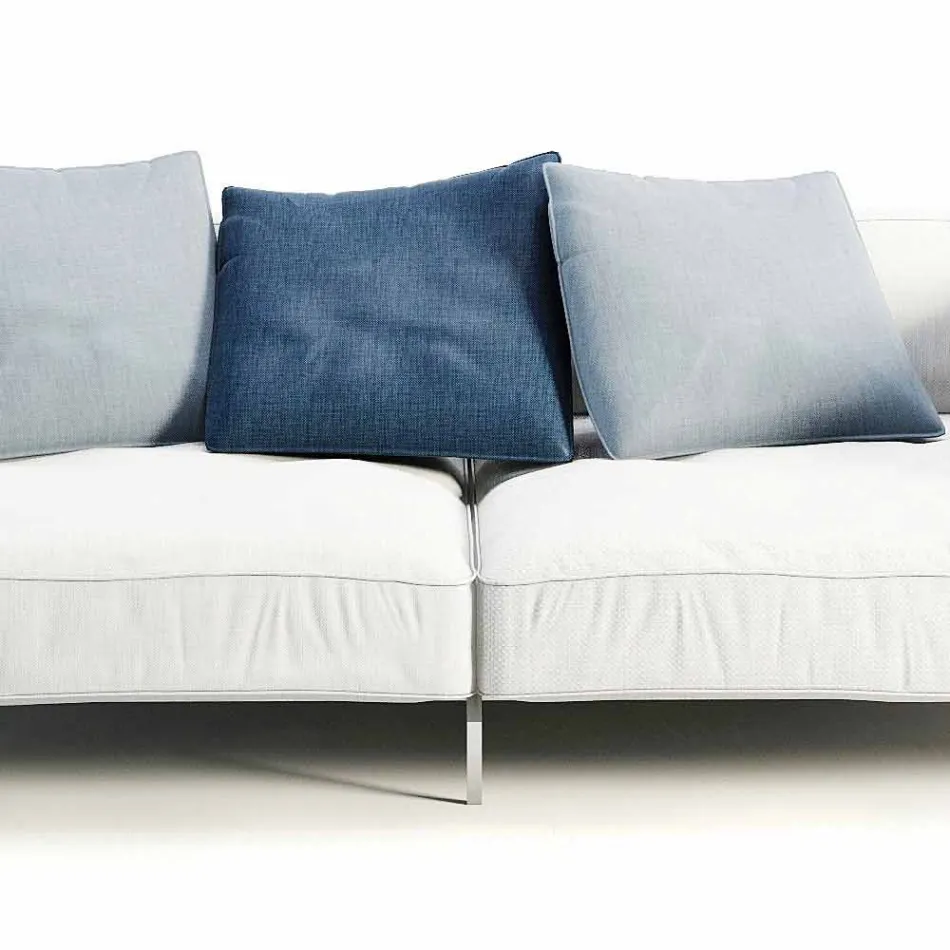 Sofa zewnętrzna tapicerowana tkaniną o nowoczesnym designie Made in Italy - Arkansas Viadurini