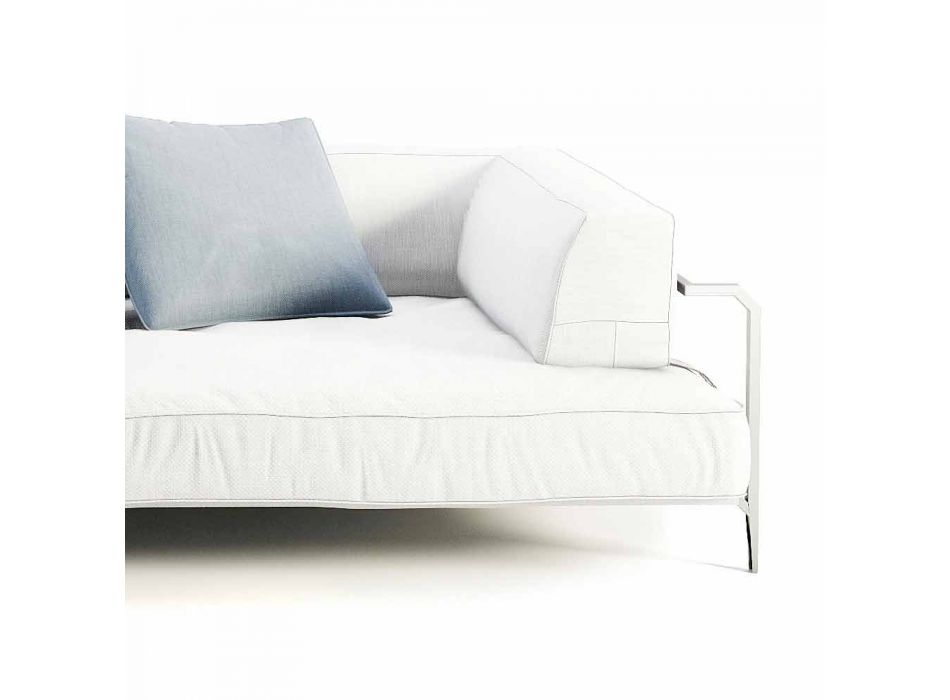 Sofa zewnętrzna tapicerowana tkaniną o nowoczesnym designie Made in Italy - Arkansas Viadurini