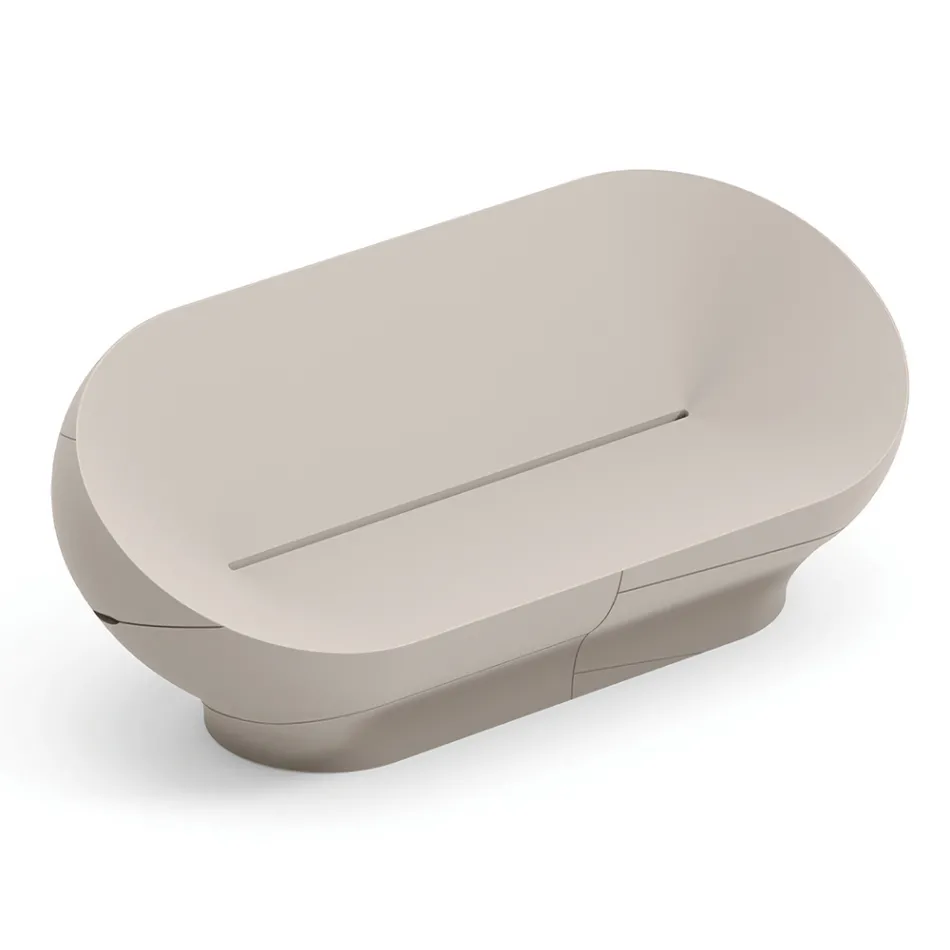 Sofa ogrodowa z polietylenu dostępna w różnych kolorach - Ręcznik Viadurini