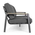 Sofa ogrodowa z tkaniny o konstrukcji aluminiowej, Homemotion - Cara Viadurini