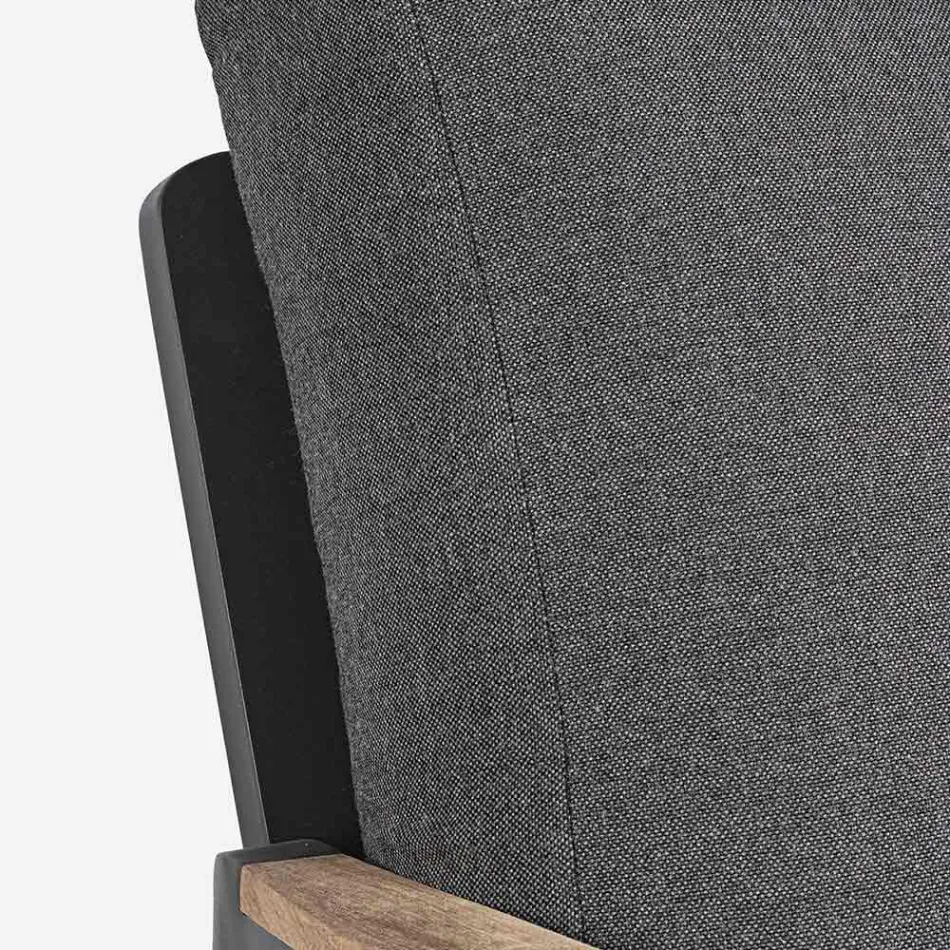 Sofa ogrodowa z tkaniny o konstrukcji aluminiowej, Homemotion - Cara Viadurini