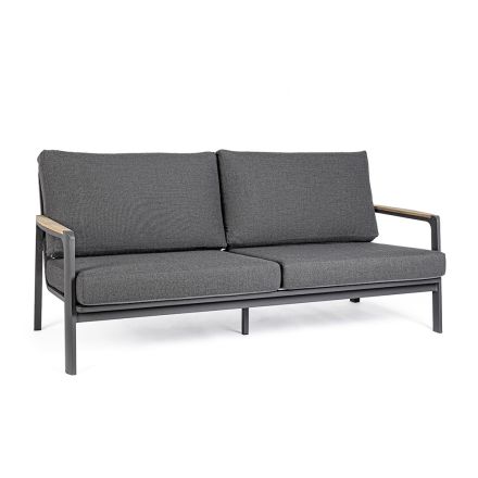 Sofa ogrodowa z tkaniny o konstrukcji aluminiowej, Homemotion - Cara Viadurini