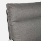 Sofa zewnętrzna z tkaniny i aluminium z odchylanym oparciem - Nathy Viadurini