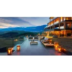 Nowoczesna sofa zewnętrzna Varaschin Bali z wyściełanymi poduszkami Viadurini