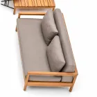 Nowoczesna sofa zewnętrzna Varaschin Bali z wyściełanymi poduszkami Viadurini