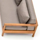 Nowoczesna sofa zewnętrzna Varaschin Bali z wyściełanymi poduszkami Viadurini