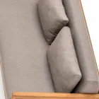 Nowoczesna sofa zewnętrzna Varaschin Bali z wyściełanymi poduszkami Viadurini