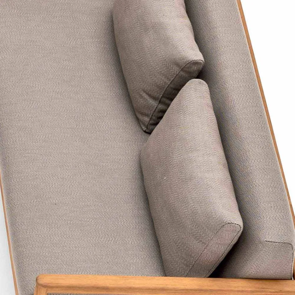 Nowoczesna sofa zewnętrzna Varaschin Bali z wyściełanymi poduszkami Viadurini