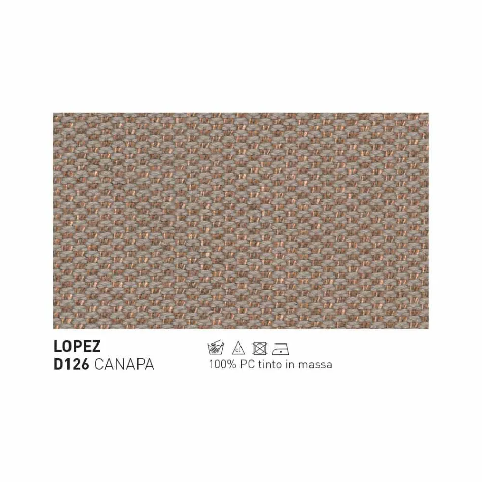 Nowoczesna sofa zewnętrzna Varaschin Bali z wyściełanymi poduszkami Viadurini