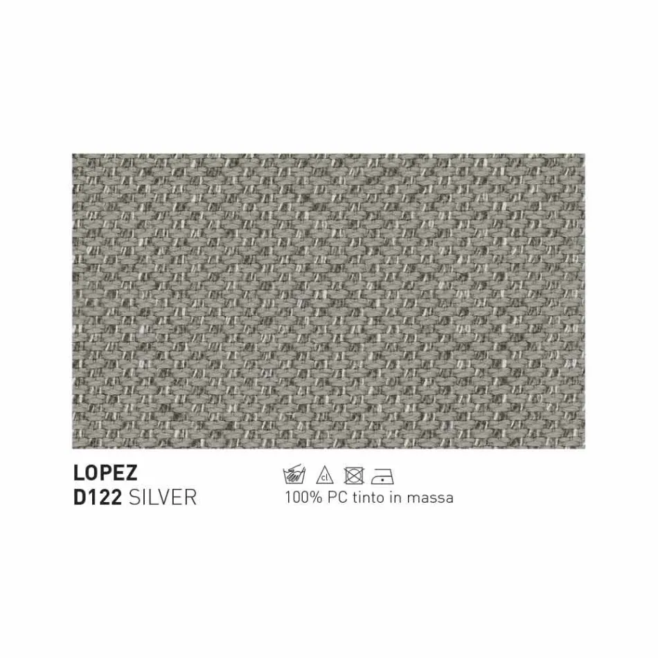 Nowoczesna sofa zewnętrzna Varaschin Emma z tkaniny i metalu Viadurini