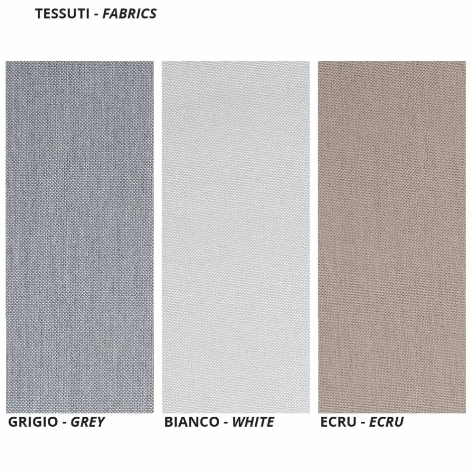 Poduszki na 3-osobową sofę ogrodową ze stali Made in Italy - Brienne Viadurini