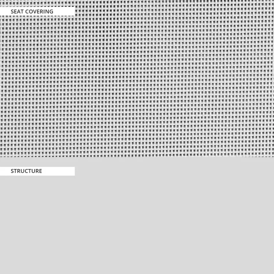 Sofa ogrodowa z aluminiową podstawą i siedziskiem z materiału tekstylnego Made in Italy - Maureen Viadurini