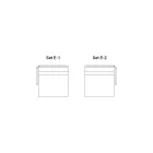 Modułowa Sofa Ogrodowa o Niskiej Drewnianej Konstrukcji Made in Italy - Rubik Viadurini