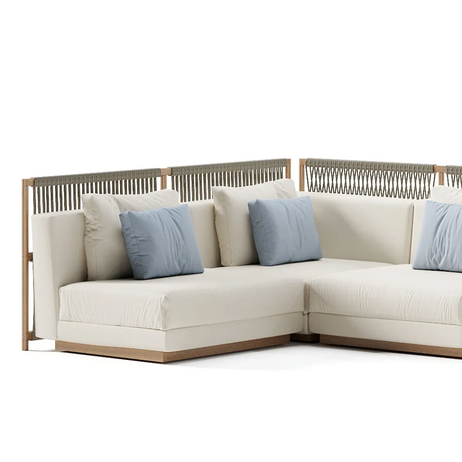 Modułowa Sofa Ogrodowa Made in Italy - Rubik Viadurini