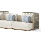 Modułowa sofa ogrodowa Made in Italy - Rubik Viadurini