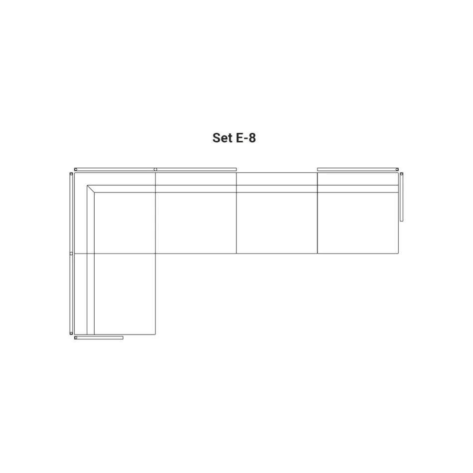 Modułowa Sofa Ogrodowa Made in Italy - Rubik Viadurini