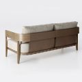 Sofa ogrodowa z drewna i tkaniny Iroko Made in Italy - Briga